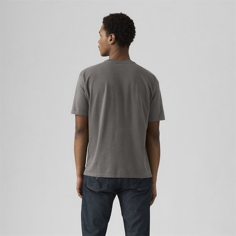 Levi's Mens Vintage Fit Graphic T-Shirt Copper Levis Smoked Pearl - Image 2