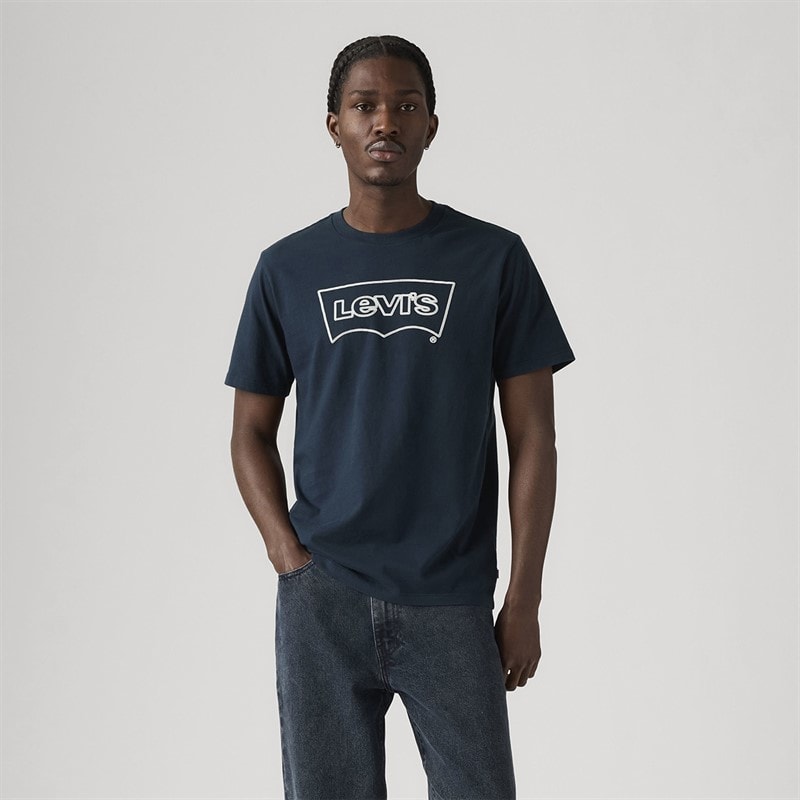 Levi's Mens Graphic Crewneck T-Shirt Rope Navy - Image 1