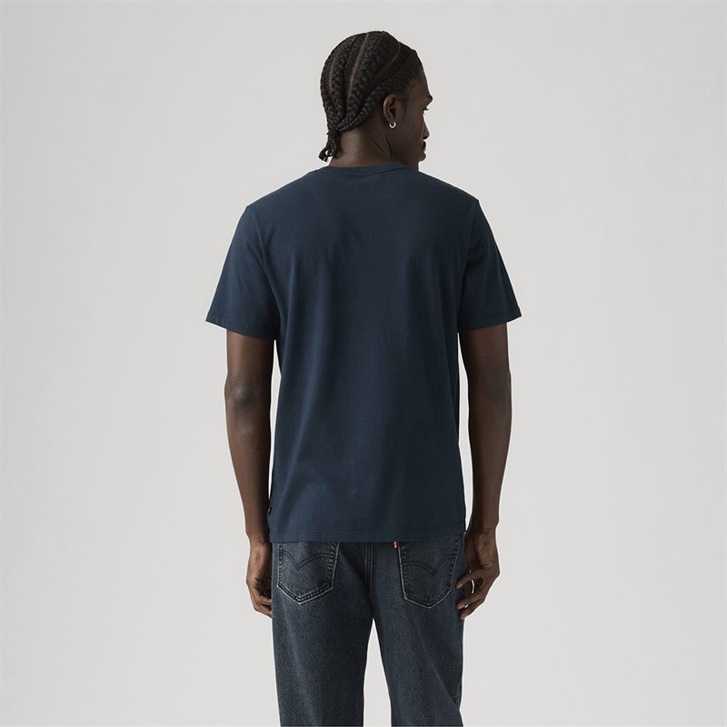 Levi's Mens Graphic Crewneck T-Shirt Rope Navy - Image 2
