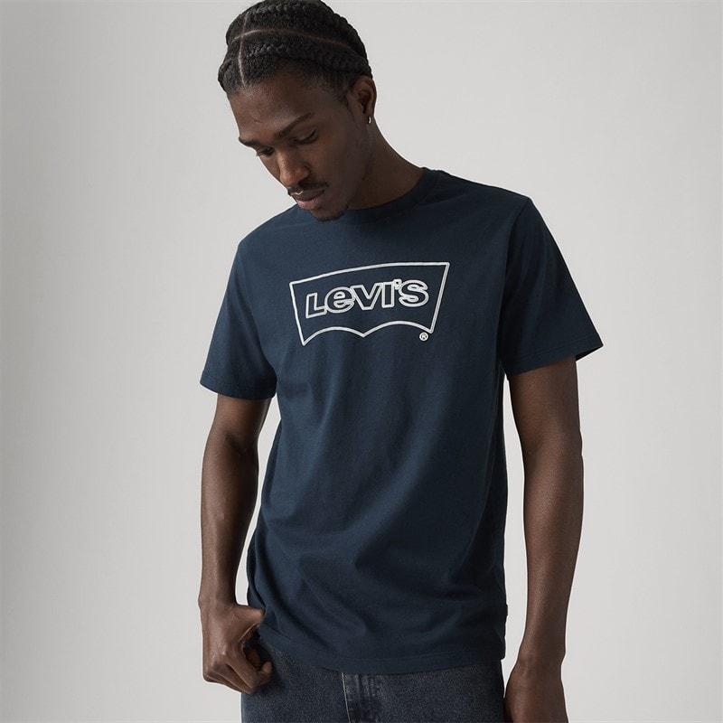 Levi's Mens Graphic Crewneck T-Shirt Rope Navy - Image 4