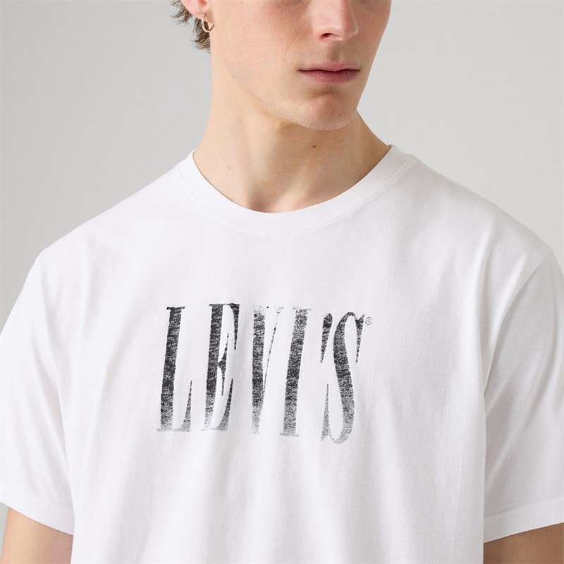 Levi's Mens Relaxed Fit T-Shirt White Plus - Image 3