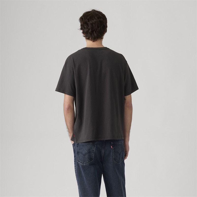 Levi's Mens Vintage Fit Graphic T-Shirt Horseshoe Bison Phantom - Image 2