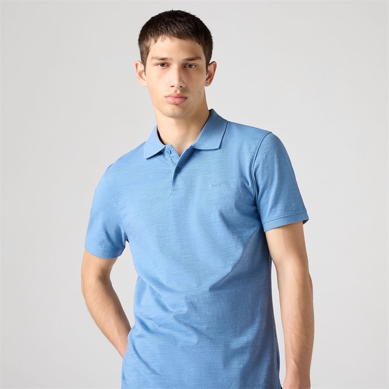 Levi's Mens Slim Housemark Polo Shirt Quiet Harbor - Image 3