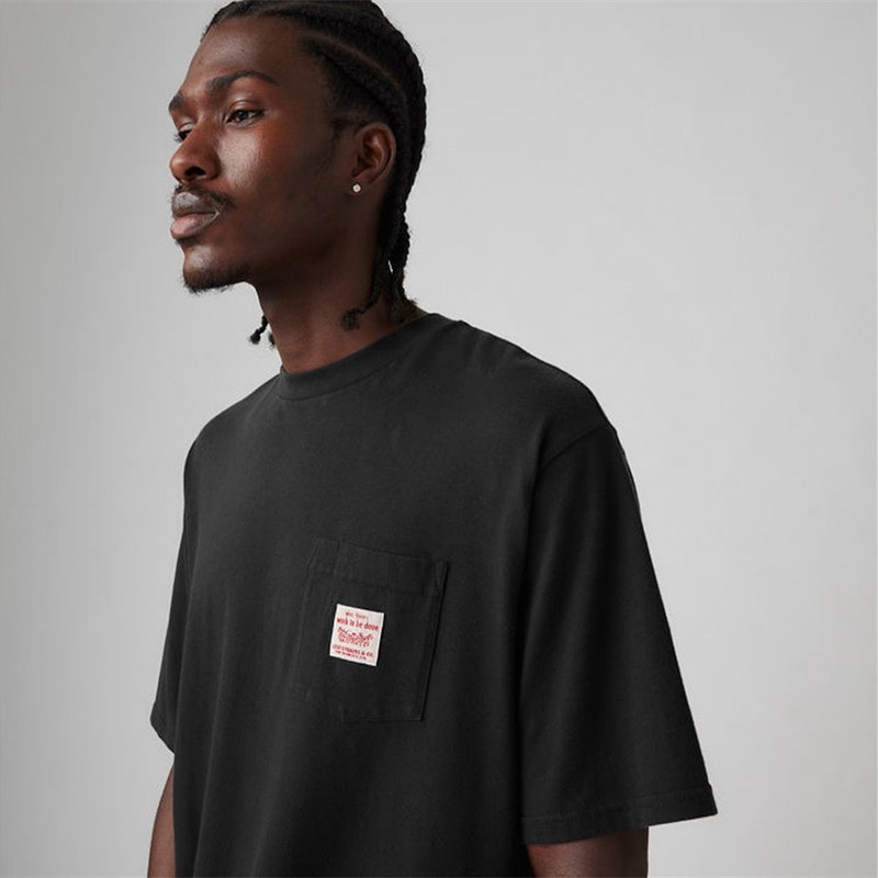 Levi's Mens Workwear T-Shirt Meteorite - Image 3