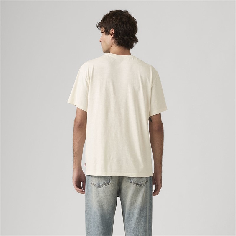 Levi's Mens Relaxed Fit T-Shirt Egret - Image 2