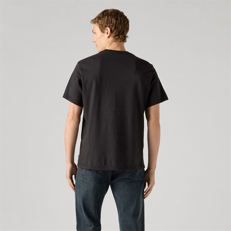 Levi's Mens Relaxed Fit T-Shirt Caviar - Image 2