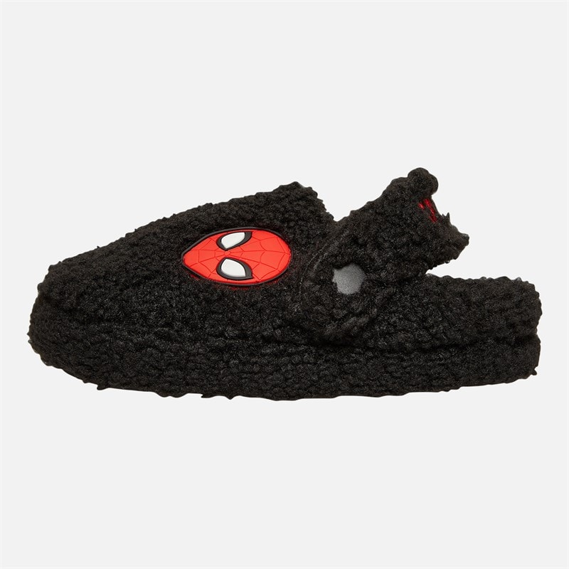 Spiderman Boys Telford Borg Slippers Black/Red - Image 2