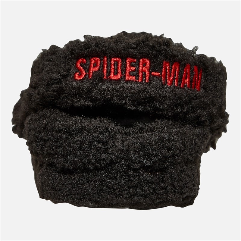 Spiderman Boys Telford Borg Slippers Black/Red - Image 4