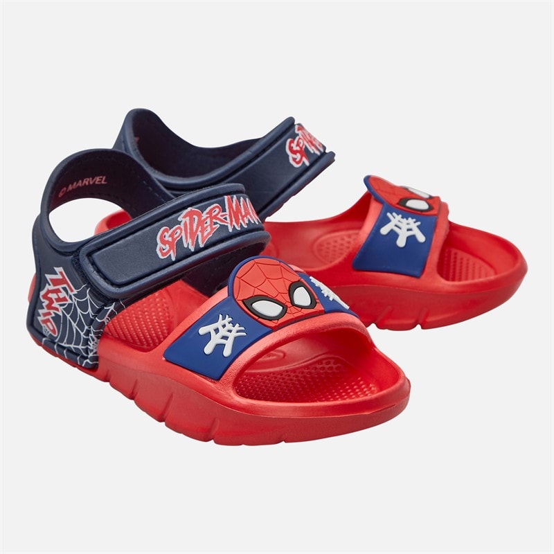 Spiderman Infant Boys Ankle Strap Sandals Red