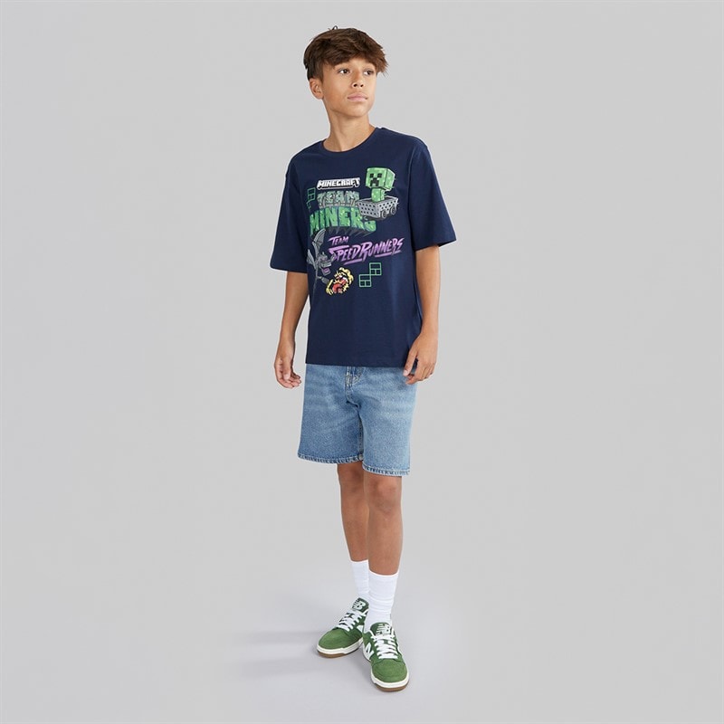 MINECRAFT Boys Mjahi T-Shirt Navy Blazer - Image 4