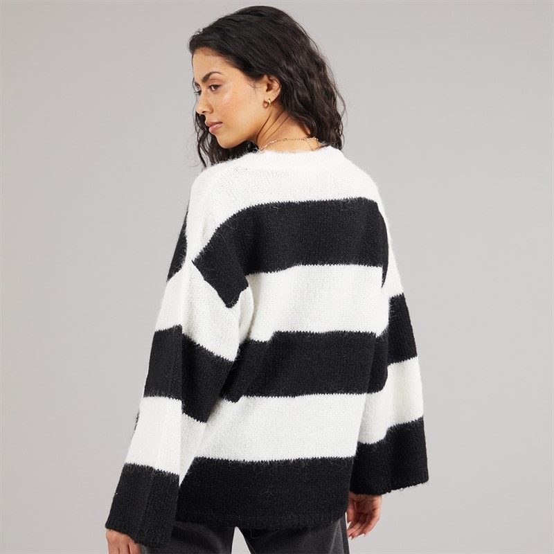 Noisy May Womens Sutton Oversized Knit Jumper Eggnog - Image 2