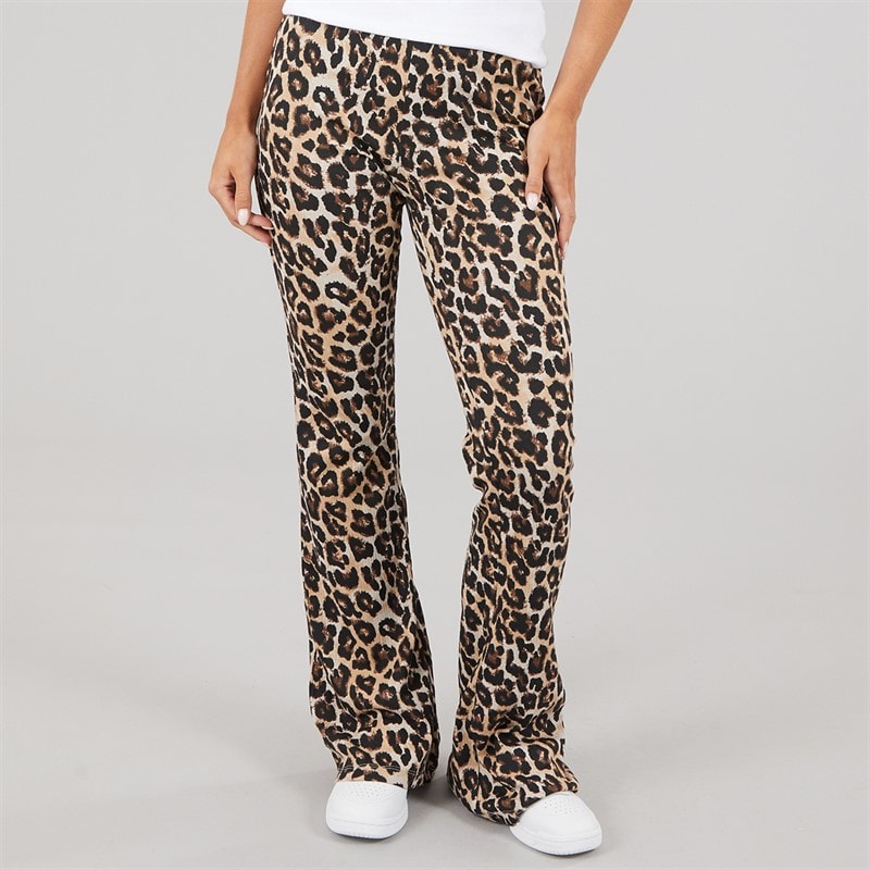 Noisy May Womens Pasa Flared Trousers Black - Image 3