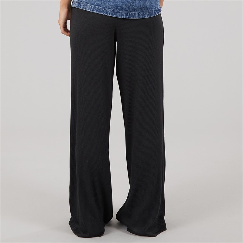 Noisy May Womens Pasa Wide Leg Trousers Black - Image 2