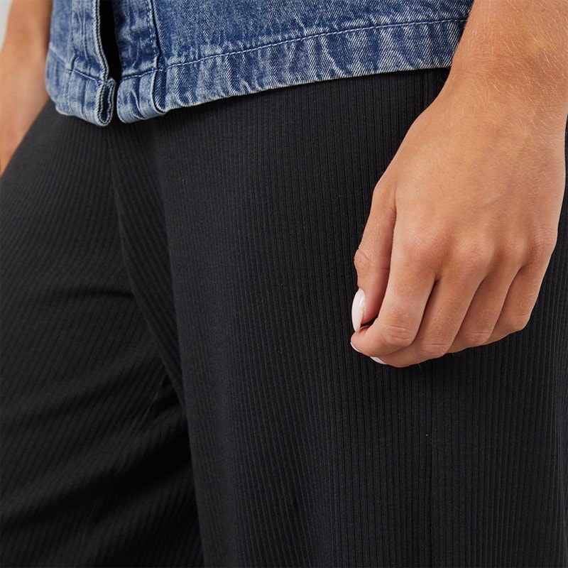 Noisy May Womens Pasa Wide Leg Trousers Black - Image 3