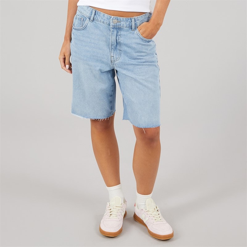 Noisy May Womens Holla Denim Shorts Light Blue Denim - Image 1