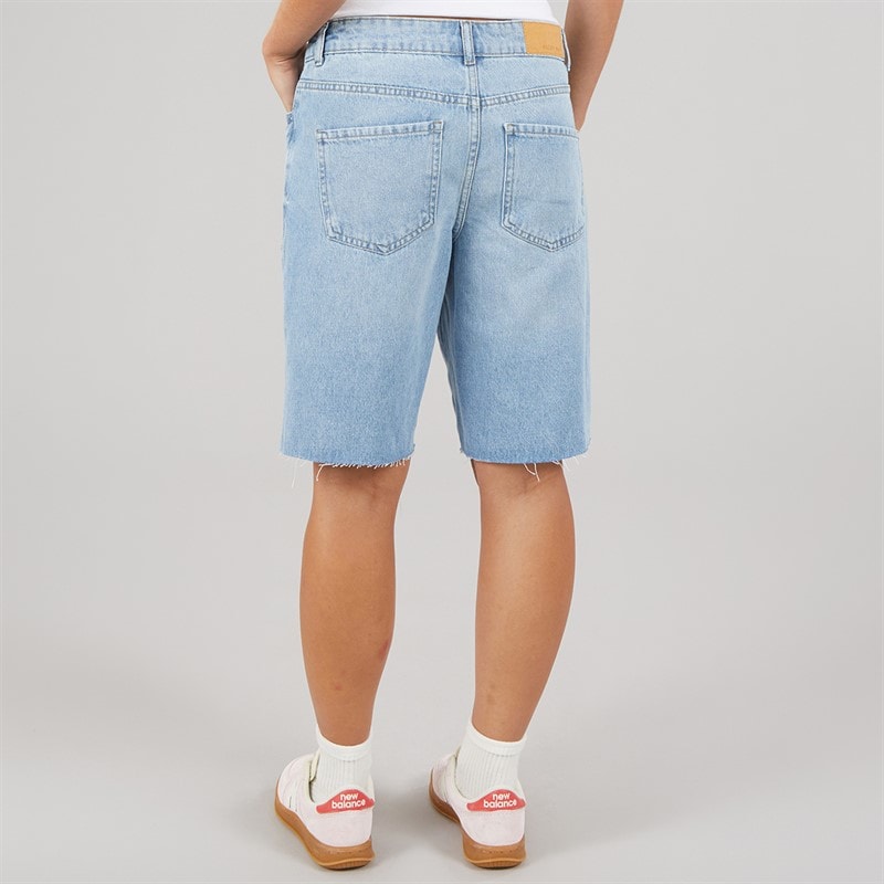 Noisy May Womens Holla Denim Shorts Light Blue Denim - Image 2