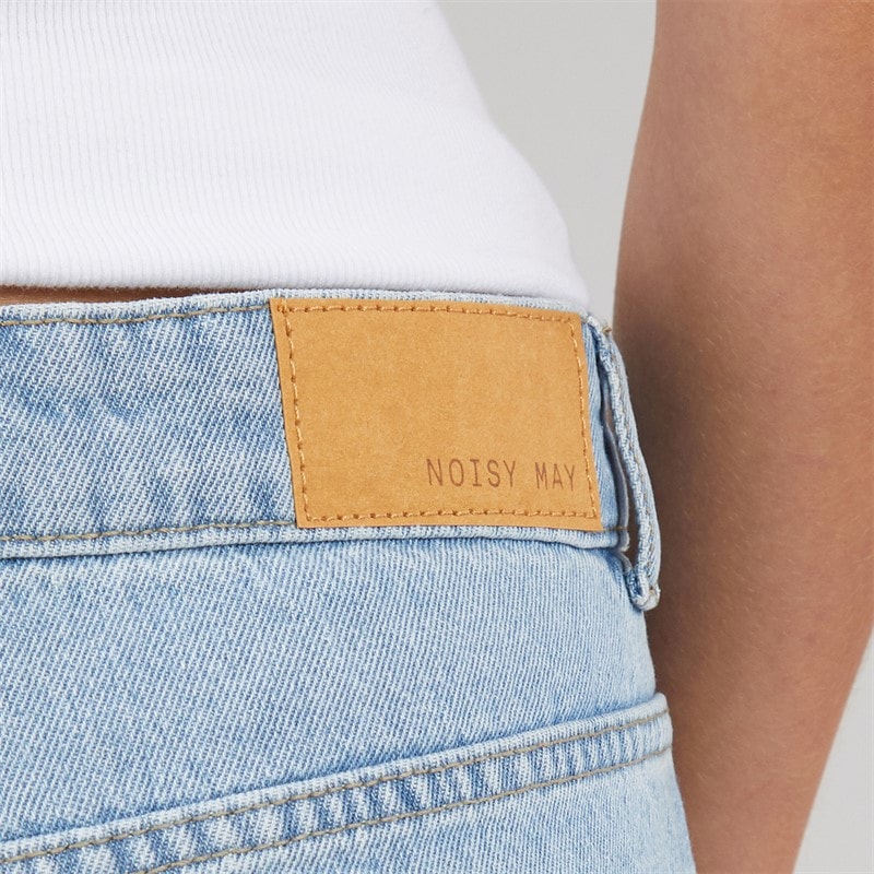 Noisy May Womens Holla Denim Shorts Light Blue Denim - Image 3