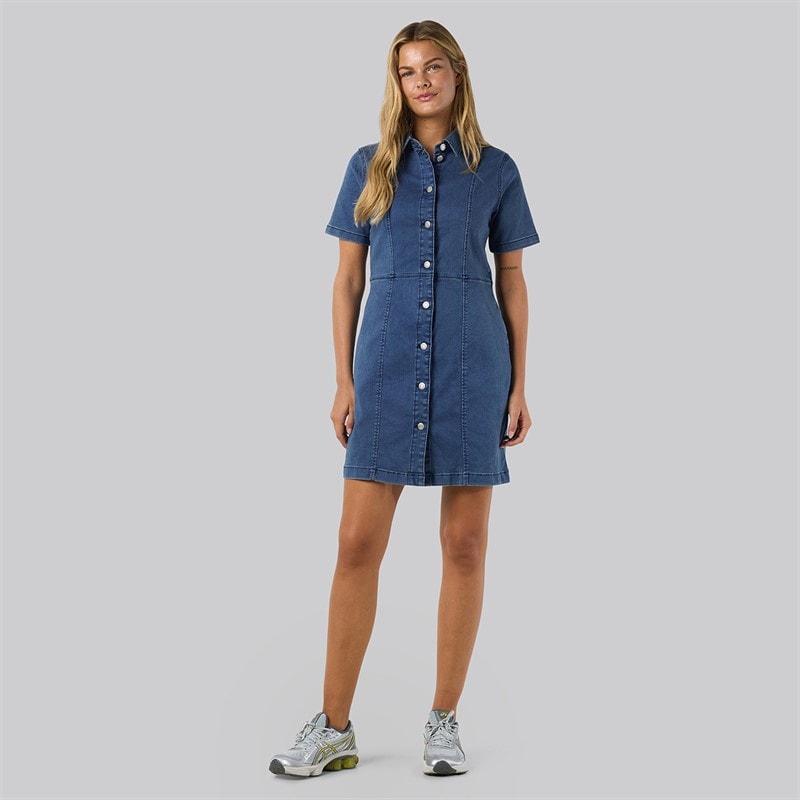 Noisy May Womens Slim Denim Dress Medium Blue Denim - Image 2