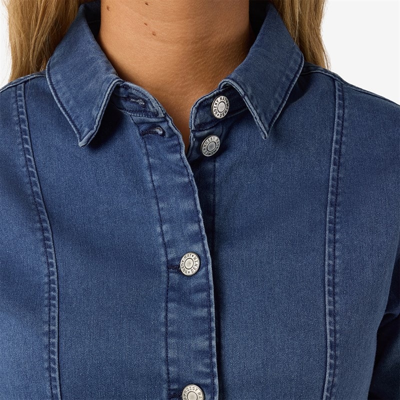 Noisy May Womens Slim Denim Dress Medium Blue Denim - Image 4