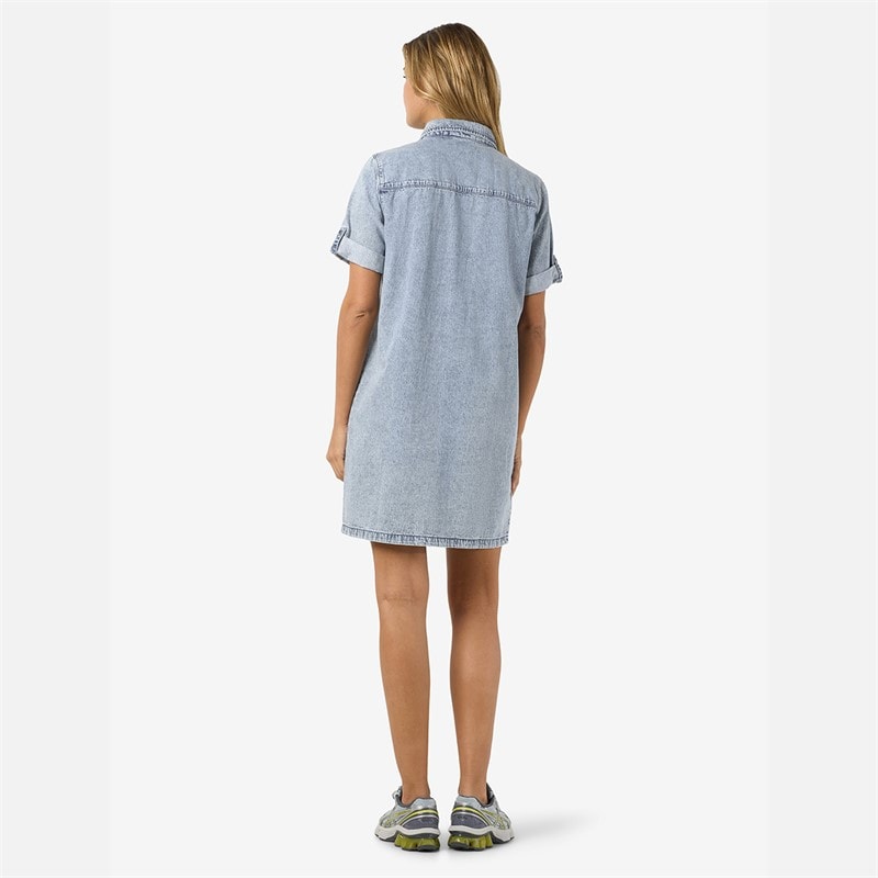 Noisy May Womens Signe Denim Dress Light Blue Denim - Image 3