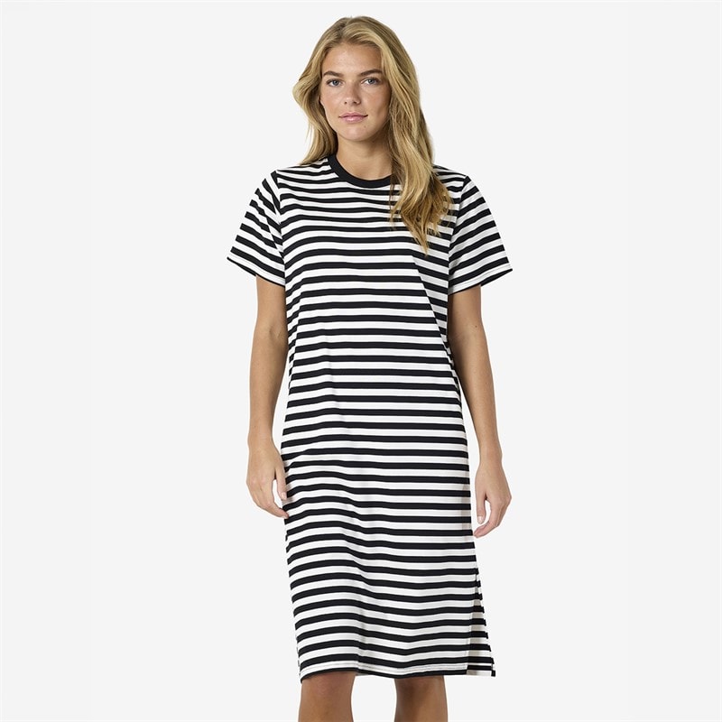 Noisy May Womens Stripe Mini Dress Black