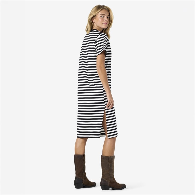Noisy May Womens Stripe Mini Dress Black - Image 2