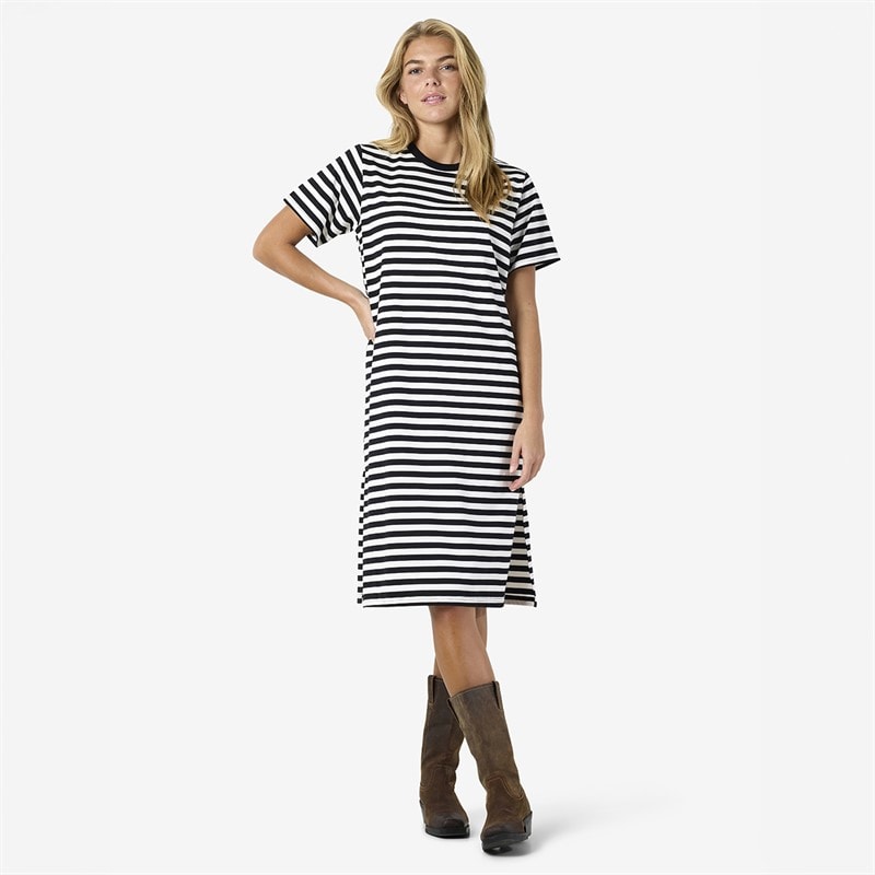 Noisy May Womens Stripe Mini Dress Black - Image 4