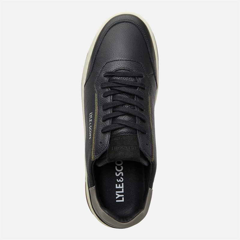 Lyle And Scott Mens Merose Trainers Black - Image 4