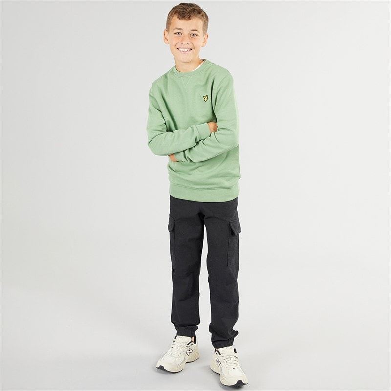 Lyle And Scott Boys Ripstop Cuffed Cargo Trousers Z865 Jet Black - Image 3