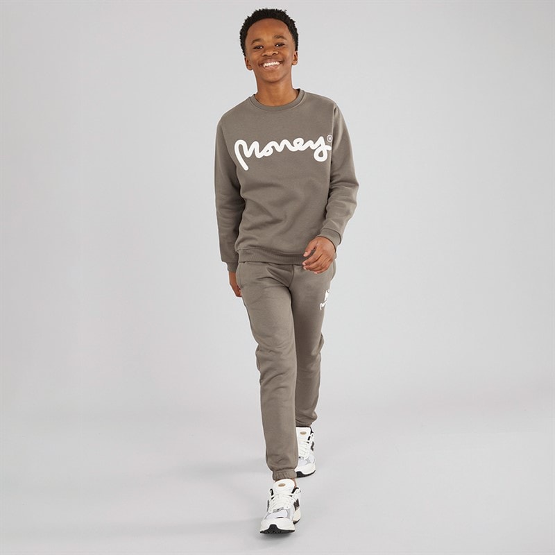 Money Boys Sig Ape Crew Tracksuit Dark Grey - Image 3