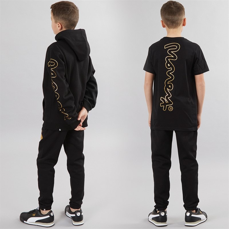 Money Boys Sig Ape Three Pack Tracksuit And T-Shirt Set Black - Image 2