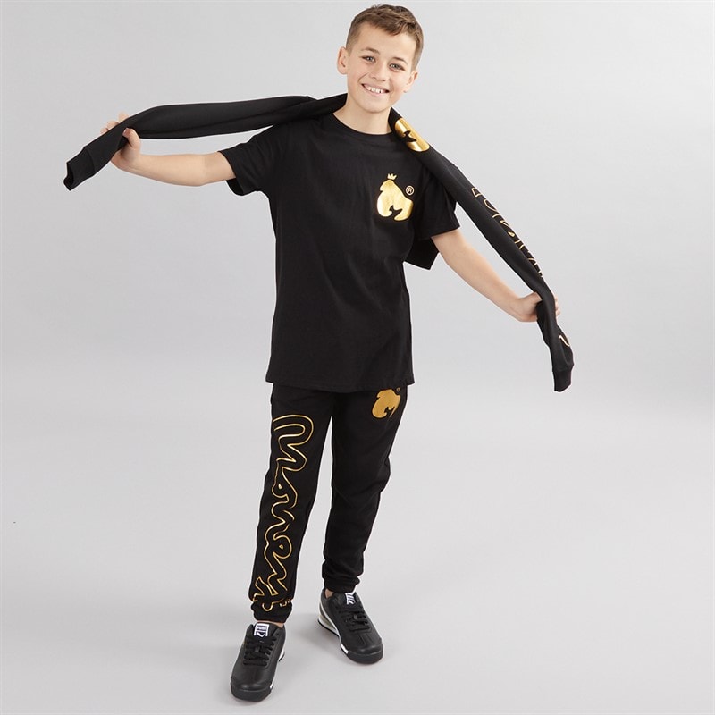 Money Boys Sig Ape Three Pack Tracksuit And T-Shirt Set Black - Image 4