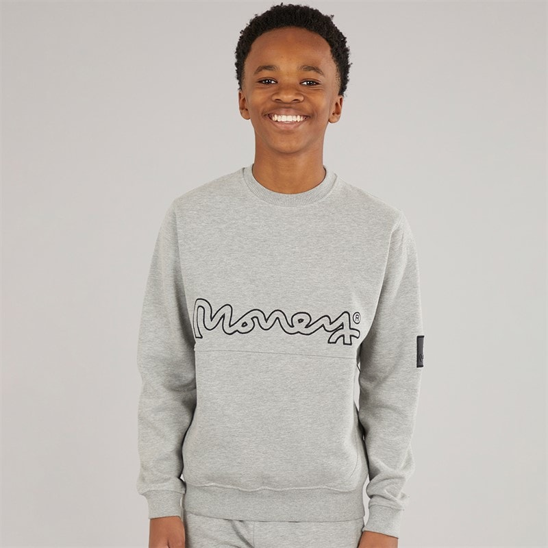 Money Boys Relex Crew Sweatshirt Grey