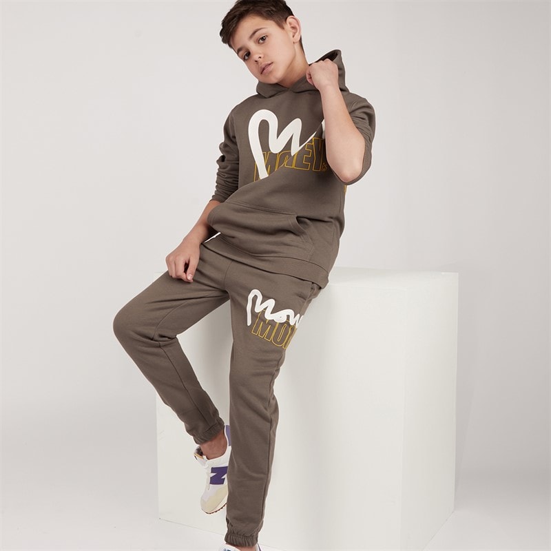 Money Boys Stencil Block Tracksuit Dark Grey - Image 1