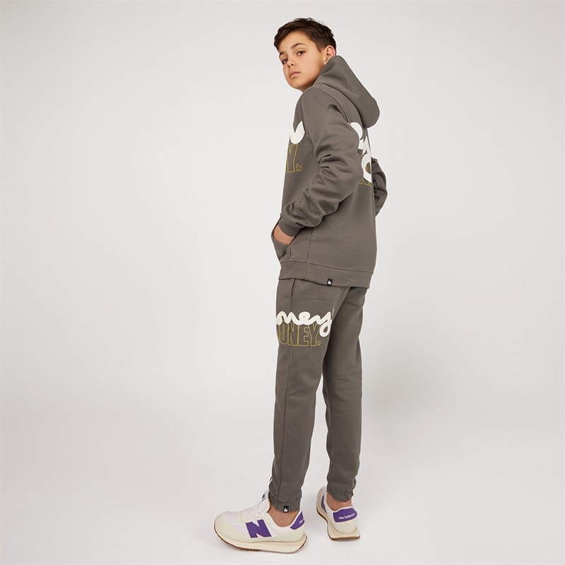 Money Boys Stencil Block Tracksuit Dark Grey - Image 2