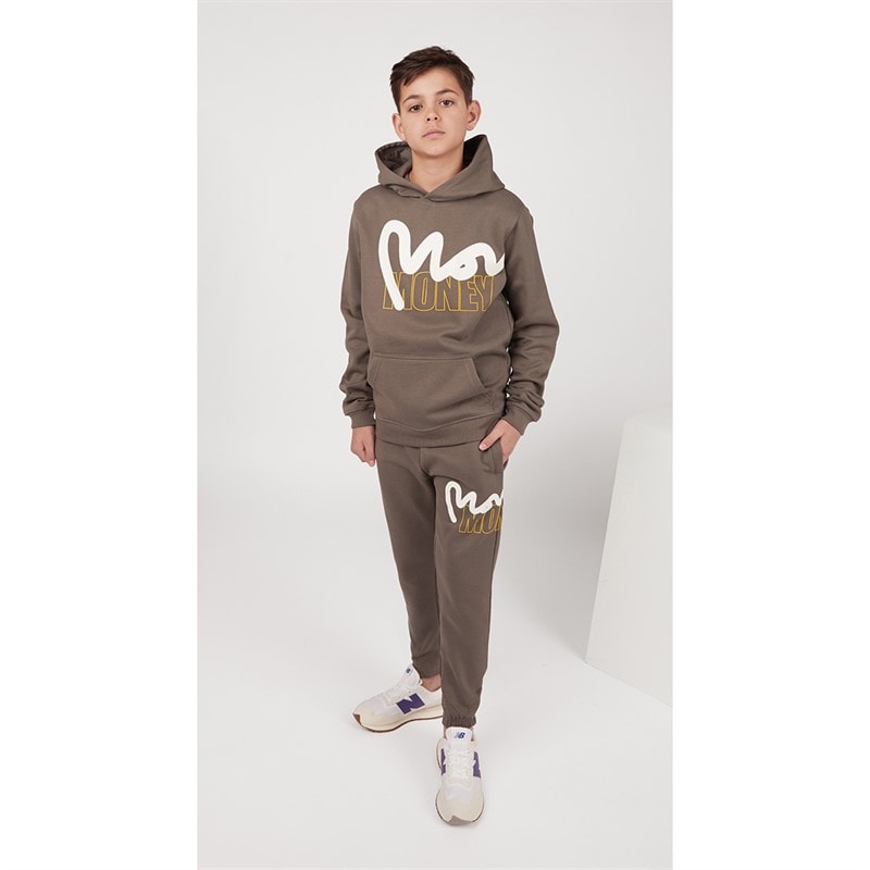 Money Boys Stencil Block Tracksuit Dark Grey - Image 3