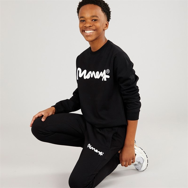 Money Boys Chop Sig Ape Crew Tracksuit Black