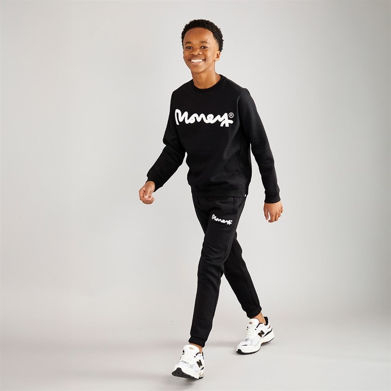 Money Boys Chop Sig Ape Crew Tracksuit Black - Image 3