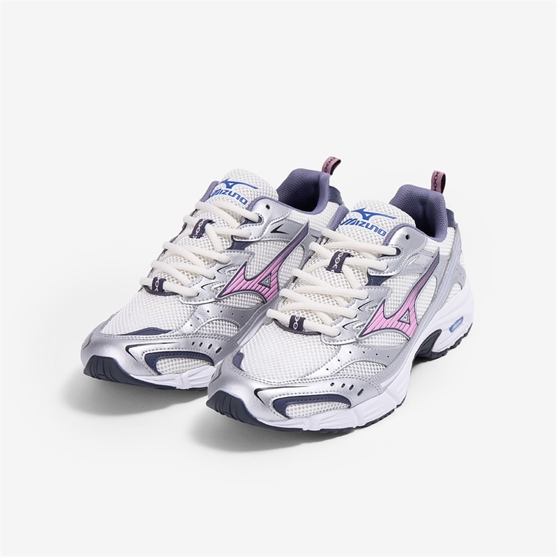 Mizuno MXR Trainers Snow White/Lilac Chiffon/Silver - Image 2