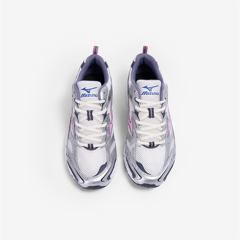 Mizuno MXR Trainers Snow White/Lilac Chiffon/Silver - Image 3