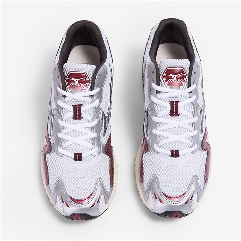 Mizuno Wave Rider 10 Trainers White/Blacksand/Syrad - Image 3
