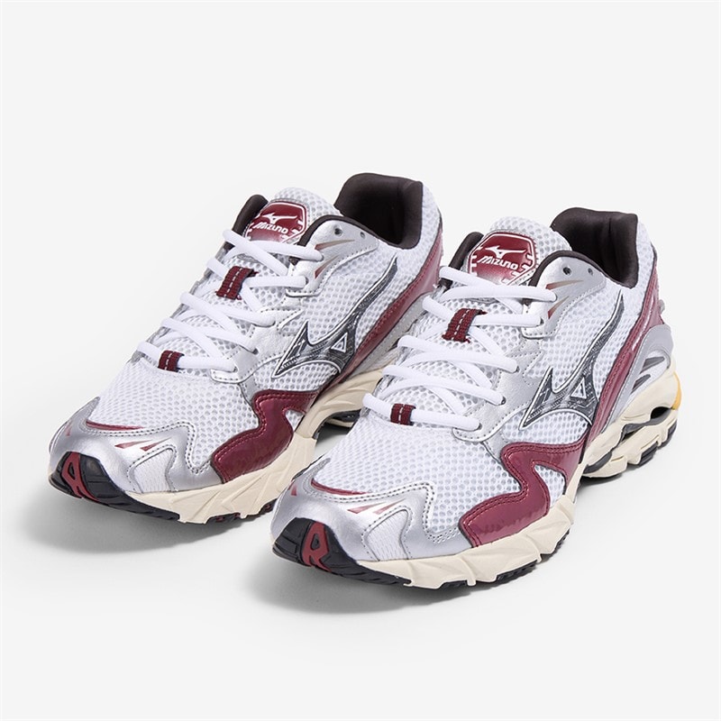 Mizuno Wave Rider 10 Trainers White/Blacksand/Syrad - Image 4