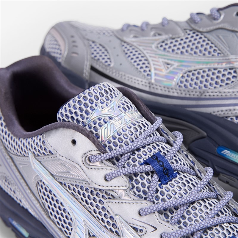 Mizuno Mens MXR Space Pack Trainers Silver/Silver/Nimbus Cloud - Image 5