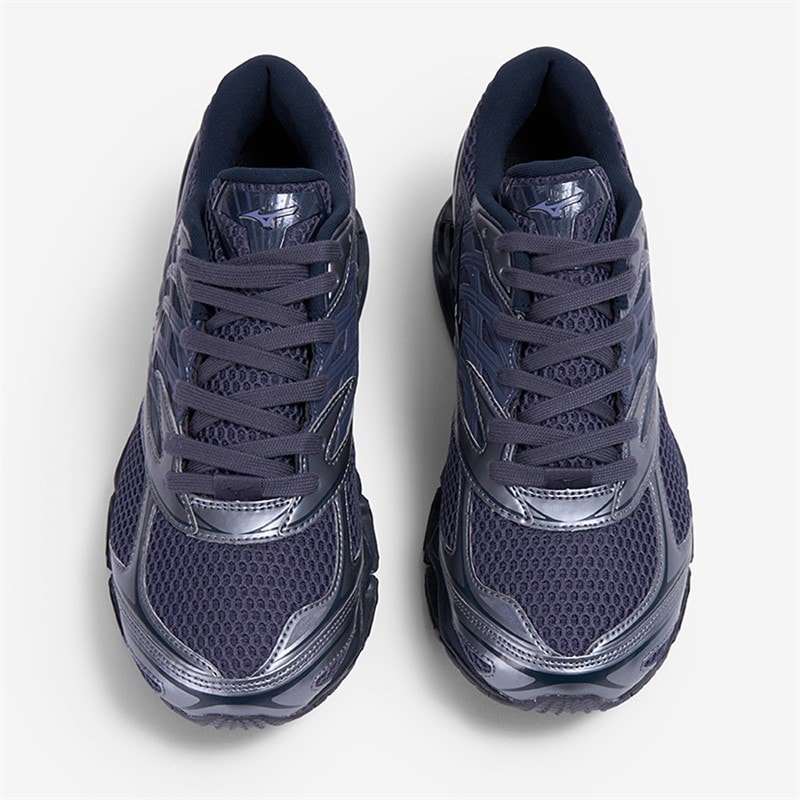 Mizuno Mens Wave Prophecy Trainers Odyssey ey Odyssey Gray/Black/Metallic Gr - Image 4