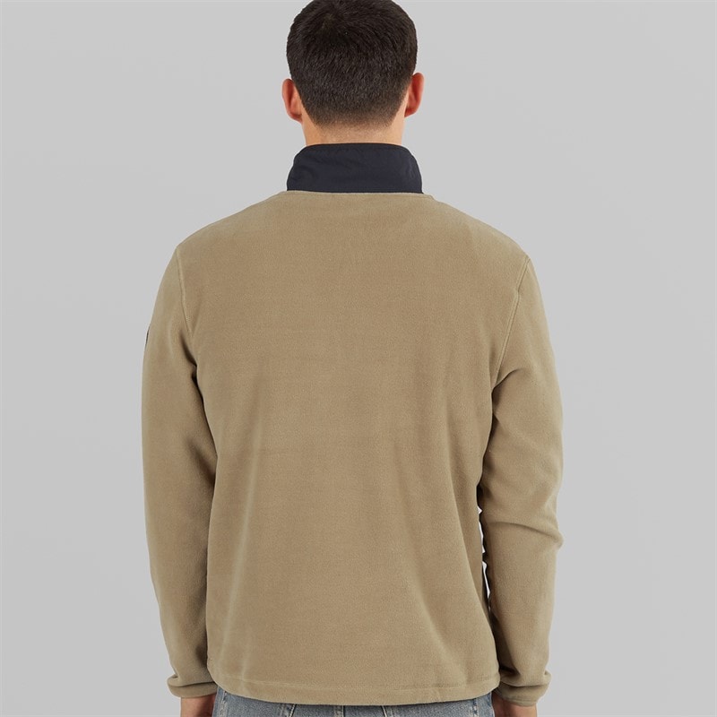 Napapijri Mens Tev Polar 1/2 Zip Sweatshirt Fallen Rock - Image 2