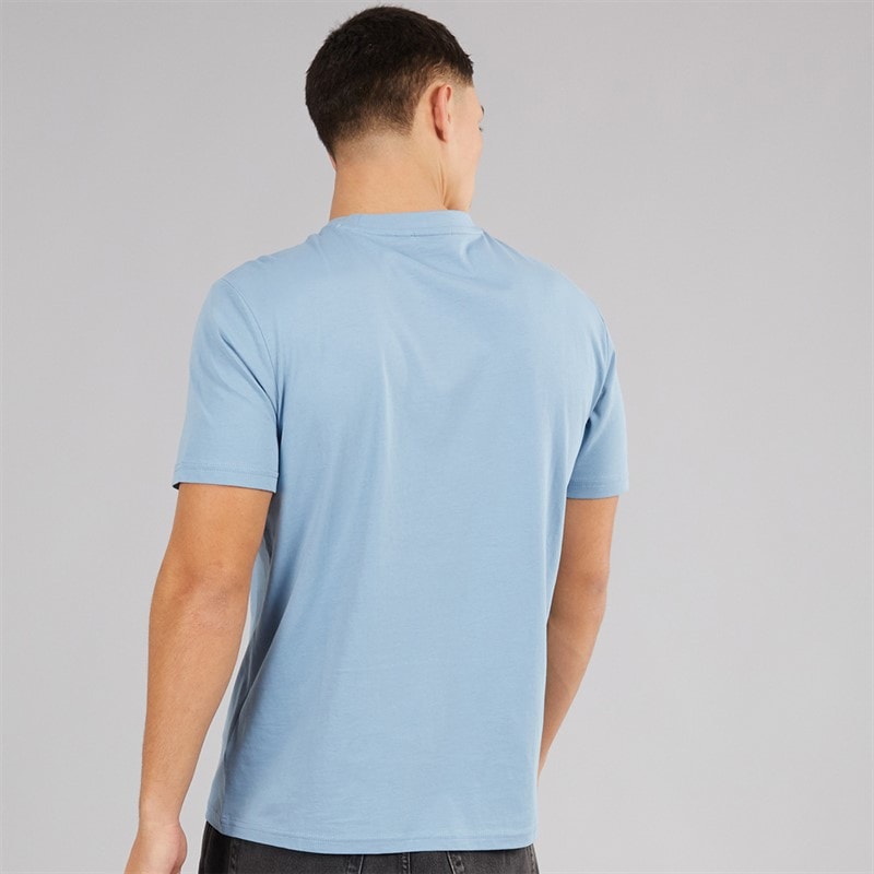 Napapijri Mens Sory Logo T-Shirt Faded Denim - Image 2