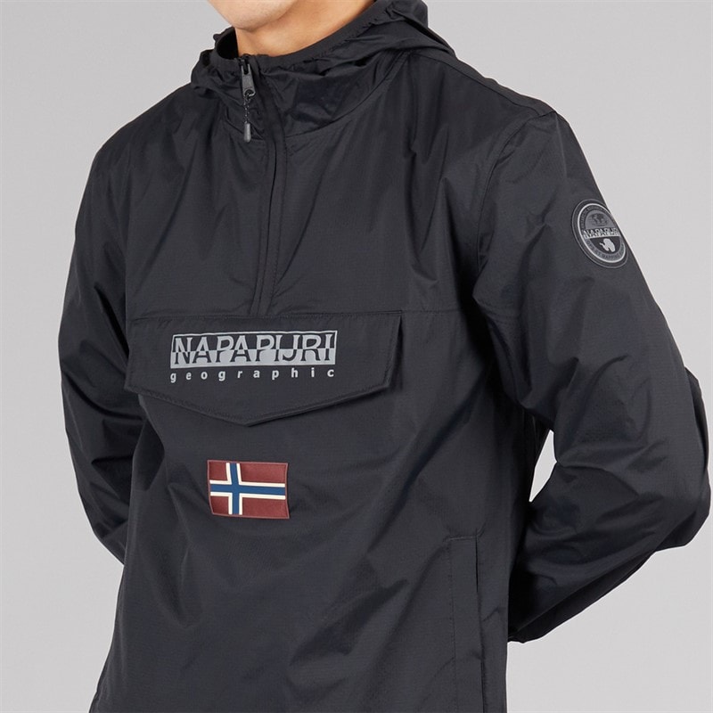 Napapijri Mens Arper Lite Anorak Black - Image 3