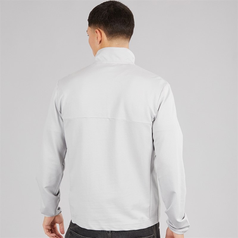 Napapijri Mens Sesano 1/2 Zip Top Light Grey Solid - Image 2