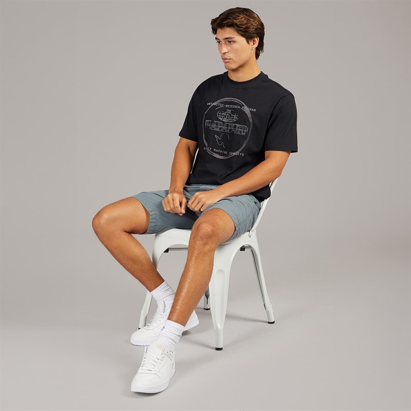 Napapijri Mens Bald T-Shirt Black Beauty - Image 4