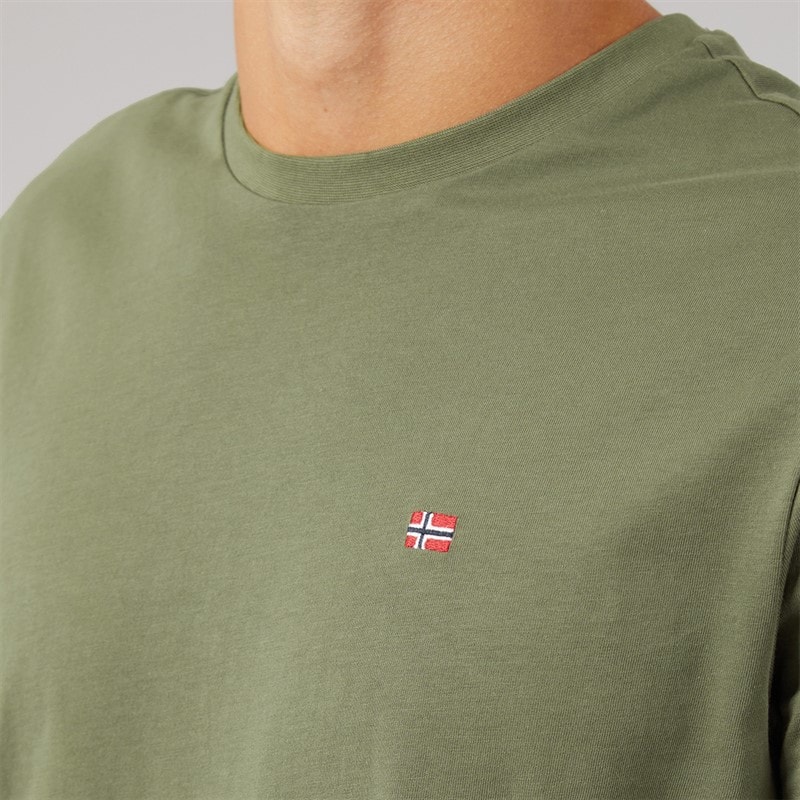 Napapijri Mens Salis T-Shirt Tea Leaf - Image 3